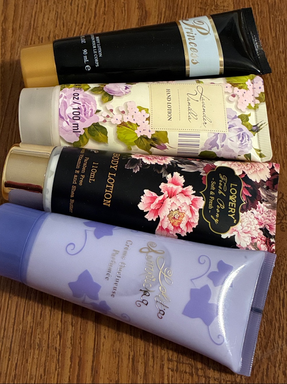 Lovery Princess Lavender Vanilla Lolita Lempicka Body Hand Lotion Set Of 4